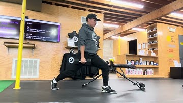 DB Suitcase Knee Over Toe Split Squat