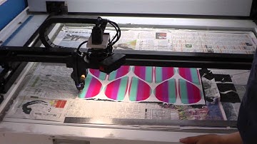 GN1080CCD camera oriented laser cutting machine (cut big trademark)