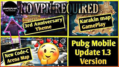 How to Update/Download PUBGM Global 1.3.0 and play without vpn | PUBGM new update 1.3.0 direct apk.