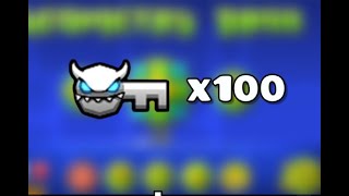 What can you get with 100 demon keys in Geometry Dash #shorts