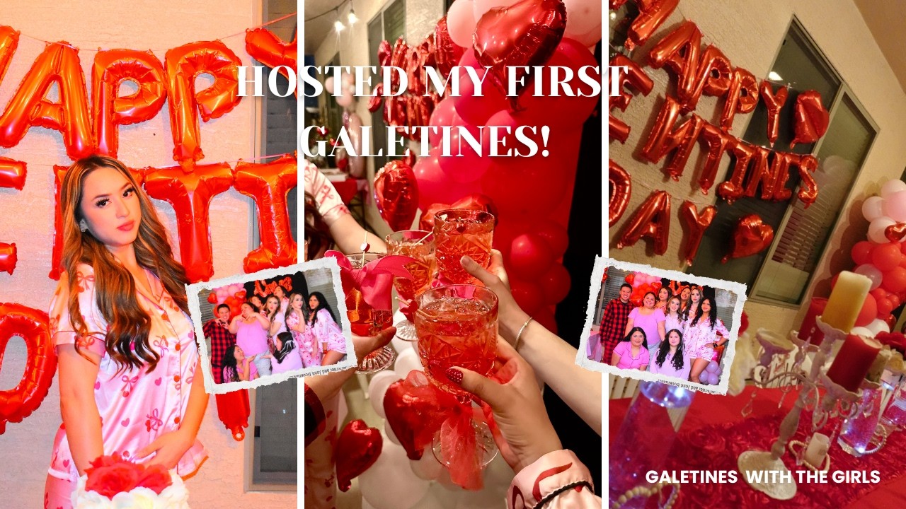 Hosted my first Galentine’s!! 💕🎀