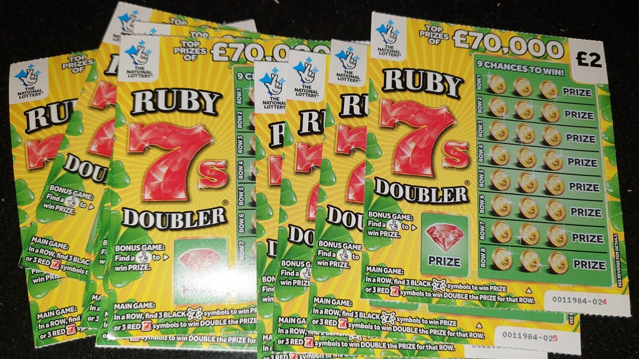 Ruby 7s Doubler Scratch Cards @glitteryboxscratchies ❤💚💛🤞