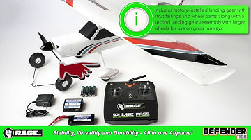 Rage R/C Defender 1100 EP Ready To Fly (RTF) Aircraft