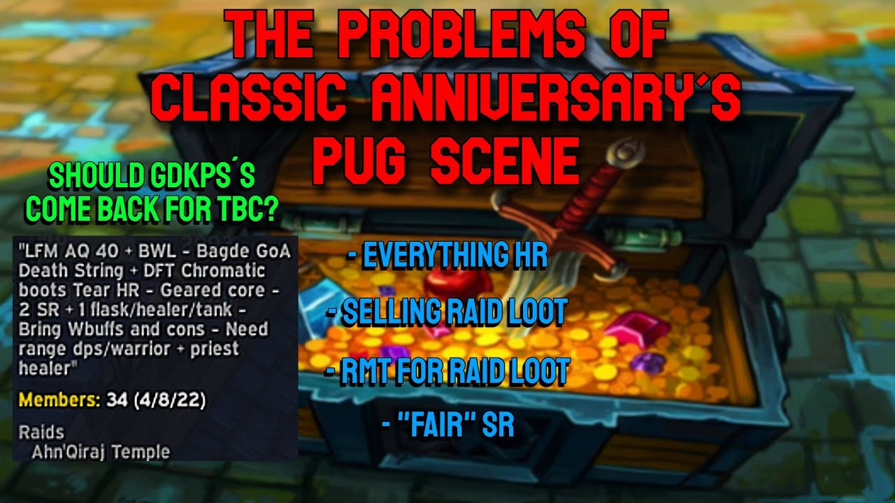 Текущая проблема с мопсами на юбилейной версии Classic - (Стоит ли возвращать GDKP в TBC?)
