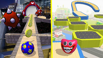 Going Balls Vs Action Balls All Levels Gameplay Android iOS #108