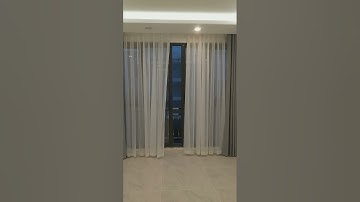 Mẫu Rèm Vải Hai Lớp với gam màu ghi xám kết hợp von trắng xước #rèm_bảo_khánh #remvaihailop  #remvai