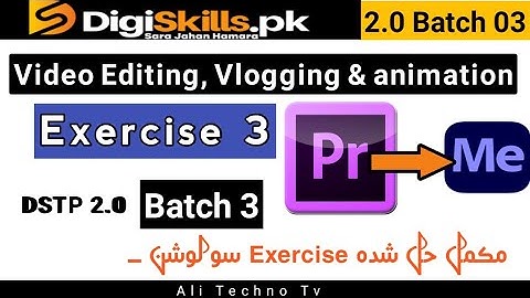Video Editing Exercise 3 Batch 3 | digiskills video editing exercise 3 batch 3