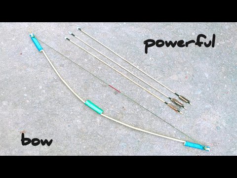 How to make Survival Bow and Arrow from Bamboo|DIY Bow and Arrow|Primitive Technology