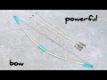 How to make Survival Bow and Arrow from Bamboo,DIY Bow and Arrow,(27)