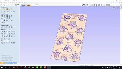Làm file cắt vách cnc trên aspire 10.5