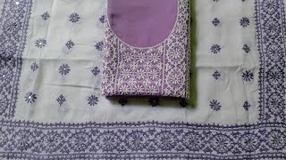 নিখুঁত সেলাই করা  হাতের কাজের গুজরাটি জামার ডিজাইন।  hand embroidery dress design