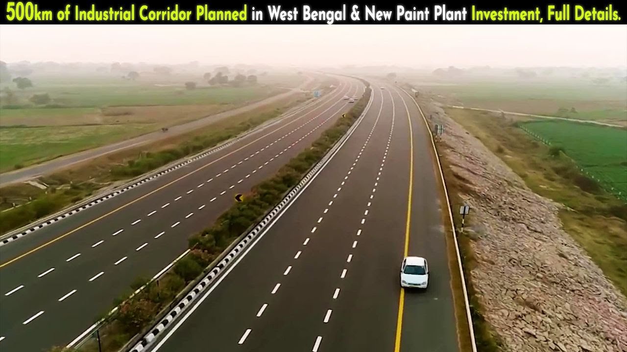 Master Plan of New Industrial Corridors of More than 500 kms in West