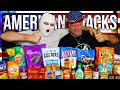 Anomaly tries american food and snacks