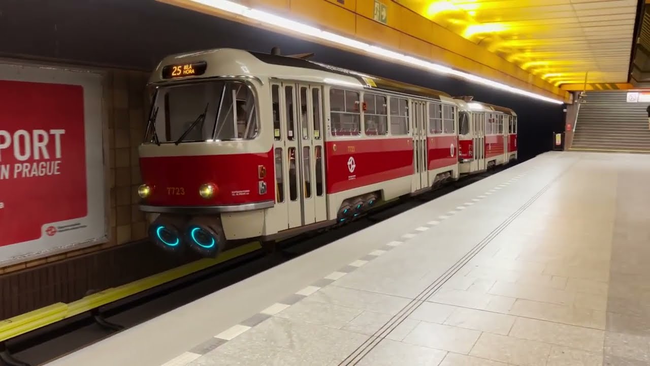 Making of Sci-Fi Tram in Prague Subway / 