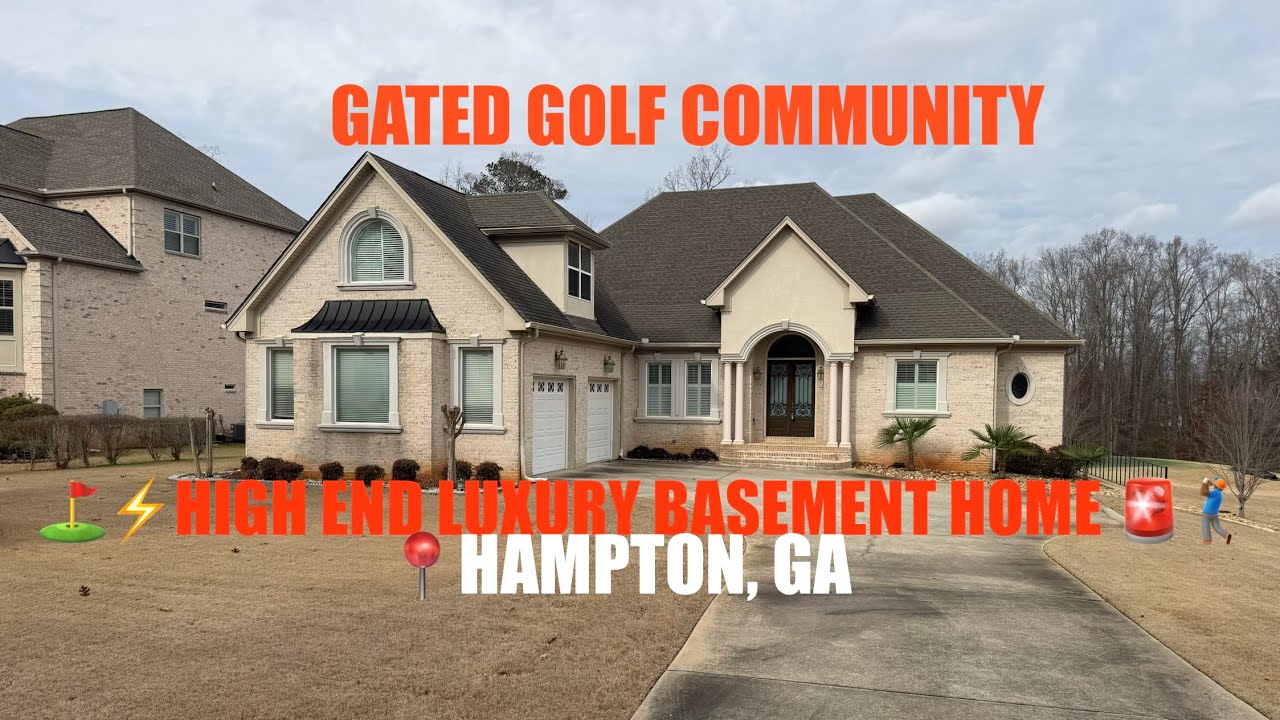 ⛳️ Роскошный дом в стиле ранчо 👀🔥 в закрытом гольф-сообществе 🏌🏾‍♂️ | Частично отделанный подвал ...