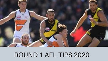 AFL 2020 Margin comp/ AFL ROUND 1 TIPS