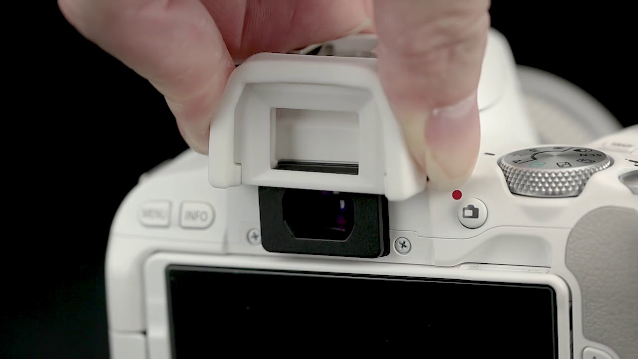 White JJC EC-1 White Replaces Canon Ef Eyecup and EOS SLR 200D White for Canon DSLR 100D