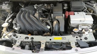 ماذا يوجد تحت غطاء محرك نيسان صنى N17  الشكل الجديد NISSAN SUNNY N17 under hood