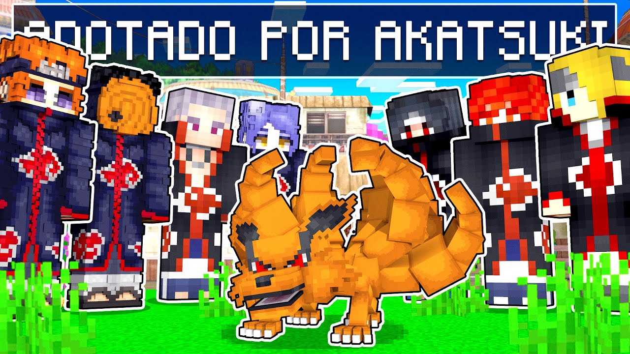 Who's Your Family? FAMILIA AKATSUKI ADOTOU A KURAMA BEBE no Minecraft