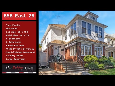 858 East 26th Street, Brooklyn, NY home video tour