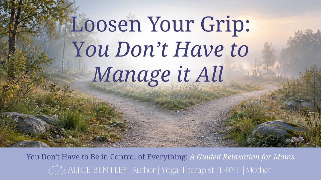 YOU DON'T HAVE TO BE IN CONTROL OF EVERYTHING