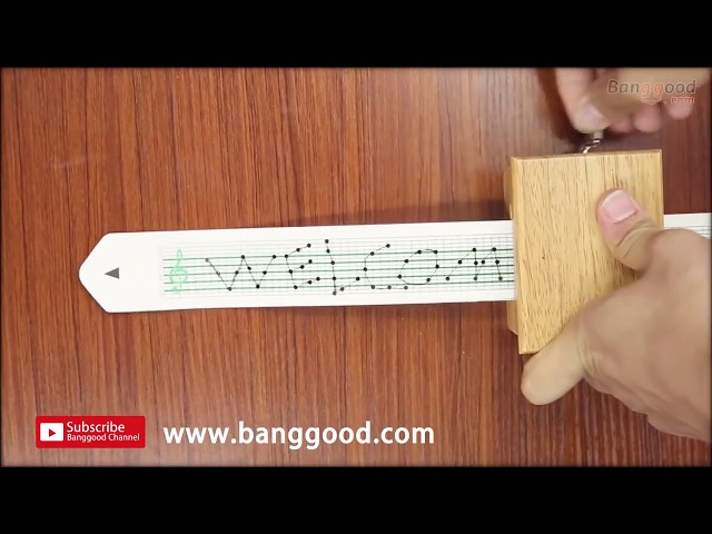 Diy hand cranked music box- how to make sheets for a music box - Banggood.com class=