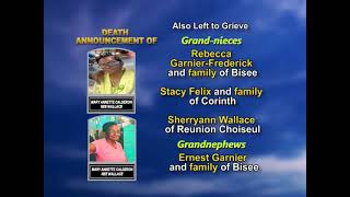 Mary Annette Calderon nee Wallace  ~ Long Obituary