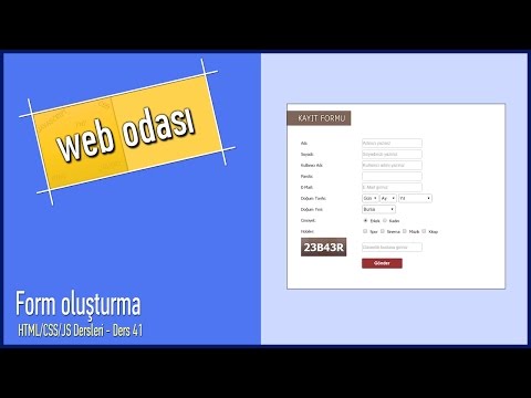 Javascript form oluşturma