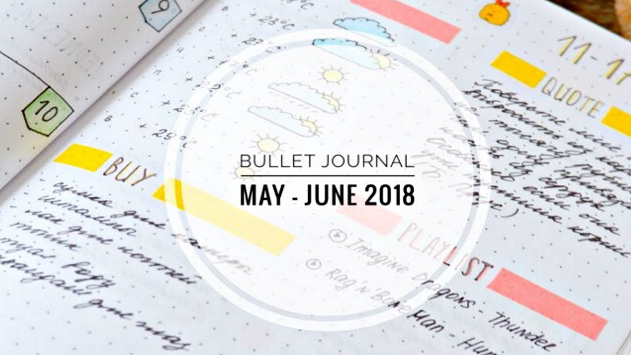 🌵BULLET JOURNAL МАЙ-ИЮНЬ 2018//PLAN WITH ME//МОЙ ЕЖЕДНЕВНИК🌵
