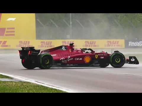 Charles Leclerc Spin during Imola Practice