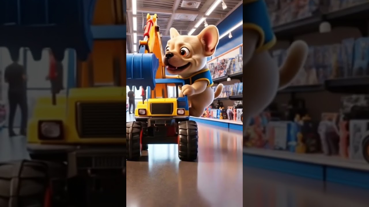 Dog's Beach Build Off! Buys a Cool Excavator, Builds a Dream City with a Friend! 🏰🐶