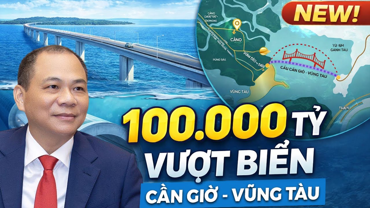 Việt Nam Sắp Có Tuyến Vượt Biển 100.000 TỶ Lớn Nhất Từ Trước Tới Nay?
