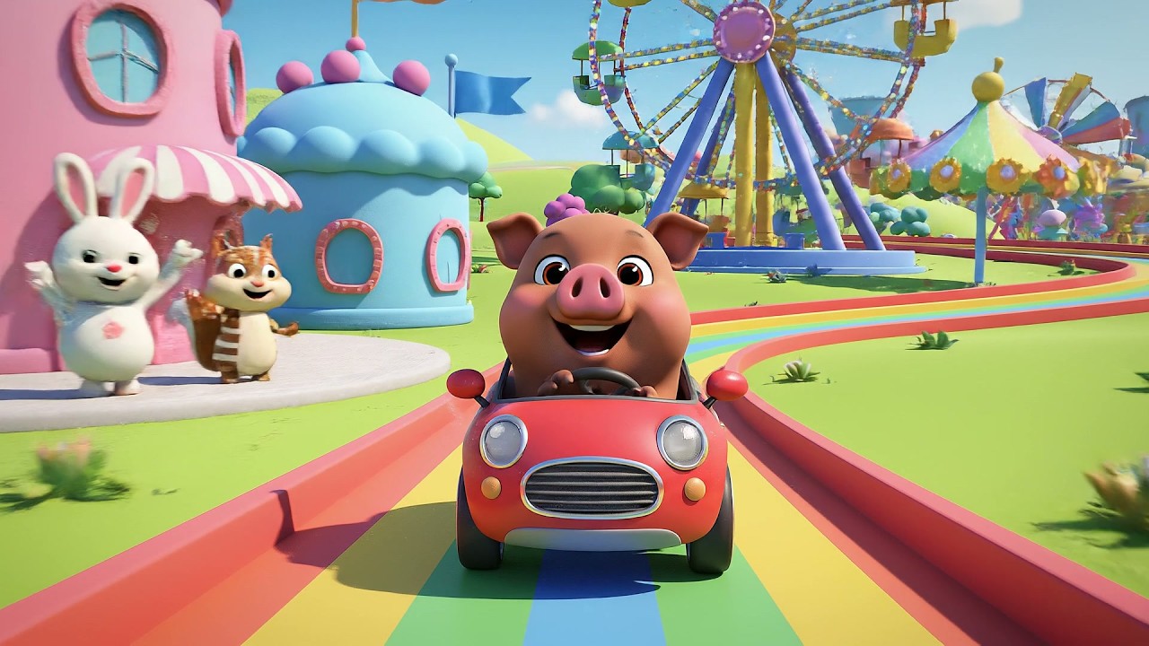 Забавный день в тематическом парке | Развлекательное видео для детей и малышей