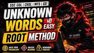 Ep :04 ⚡️NEW WORDS INTRODUCE  : Root Method Se Vocabulary Hack 🔥 | SSC English