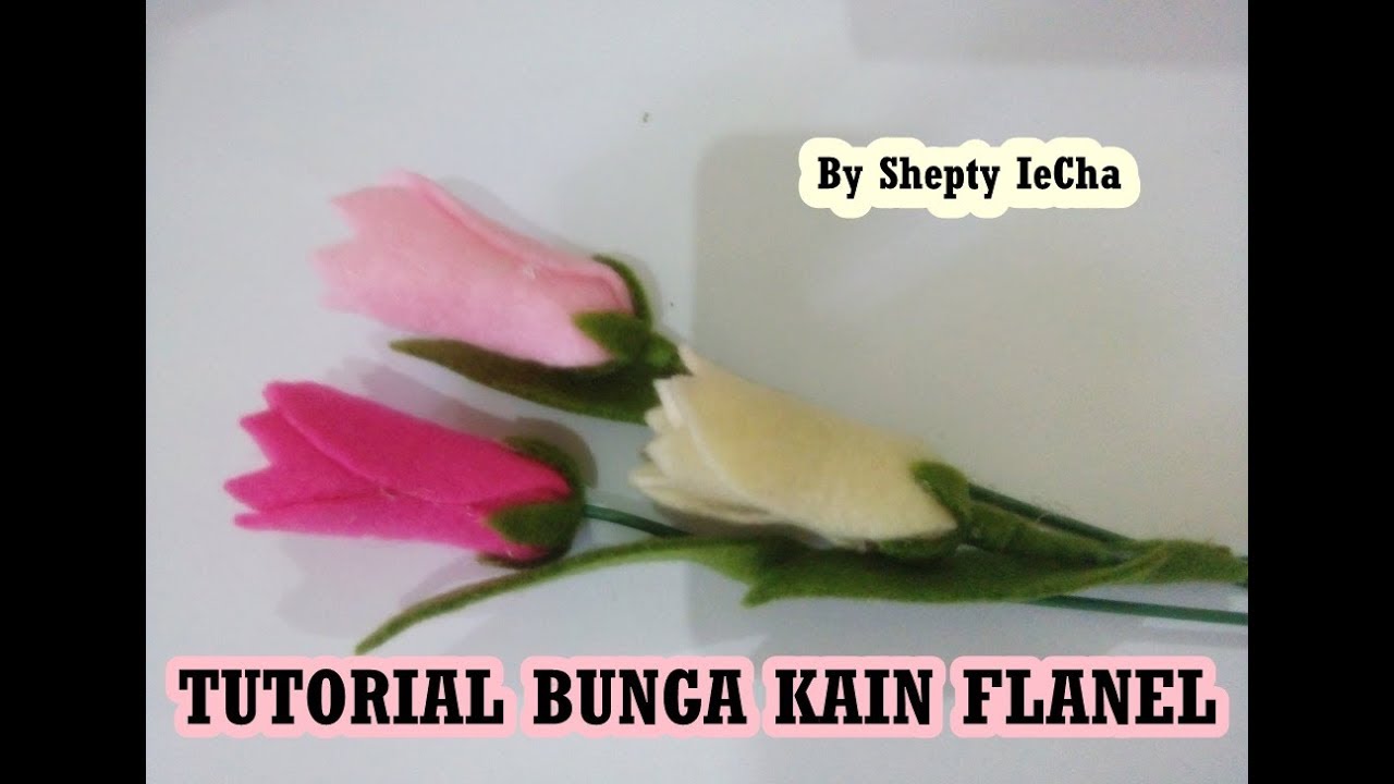 DIY Felt Flowers Tutorial  Cara Membuat Bunga  dari  Kain 