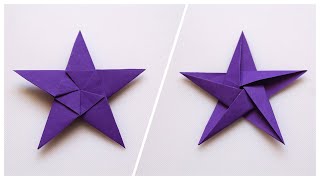 Easy Origami Five Pointed Star / Paper Folding Star / Origami Paper Star / Origami Star / Paper Star