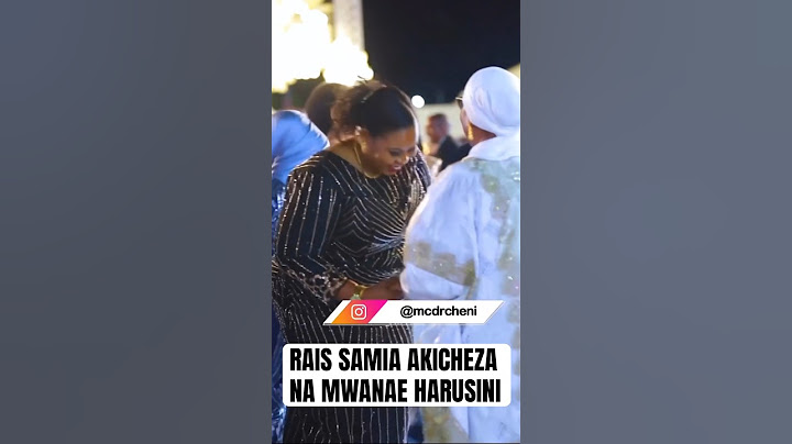 RAIS SAMIA AKICHEZA NA MWANAE KWENYE HARUSI YA MTOTO WA RAIS MWINYI