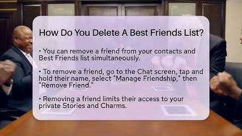 How Do You Delete A Best Friends List? - Everyday-Networking