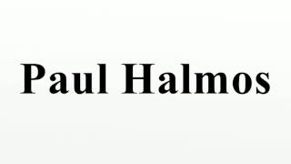 Paul Halmos