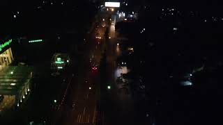 Free Footage - Aerial video jalanan malam #2