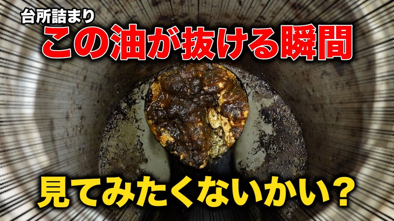 桝の中にはガチ油詰まり！この油が抜ける瞬間、見てみたくないかい？【花のお掃除 #415】