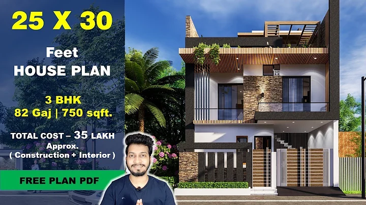 25x30 House plan 3D walkthrough | 82 Gaj | 750 sqft | small house design ideas || DV Studio