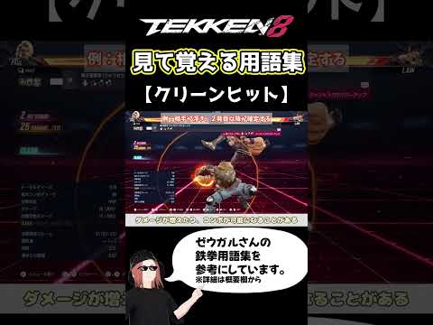 【鉄拳8】見て覚える用語集【クリーンヒット】