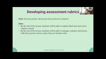 How to design (good) assessment rubrics