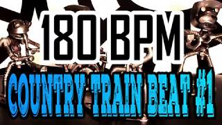 180 BPM - Country Train beat #1 - 4/4 Drum Beat - Drum Track