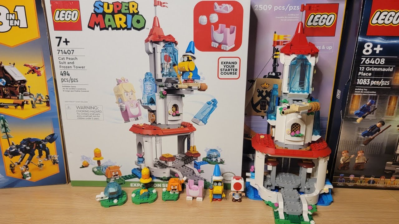 Lego Clearance at Target! The Lego Super Mario Bros. Cat Peach & Frozen Tower! 71407 Build & Review