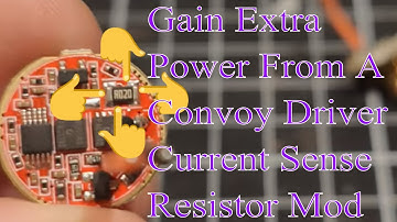How To Modify Your Flashlight Driver For Extra Power- The Sense Resistor Mod- 100% Power Gain