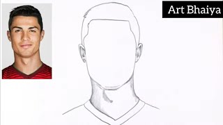 How to draw Cristiano Ronaldo | Easy and simple step b... | Doovi