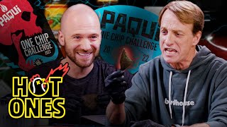 Tony Hawk and Sean Evans Take on the Paqui One Chip Challenge | Hot Ones screenshot 4