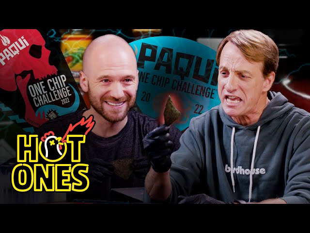 Tony Hawk and Sean Evans Take on the Paqui One Chip Challenge